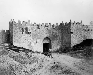 Porte de Damas, Jérusalem, 1857